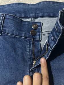 Stylish Blue Washed Skinny Fit Denim Jeans