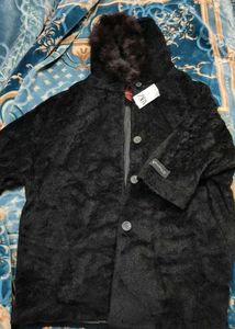 pierre cardin Furry Hooded Coat