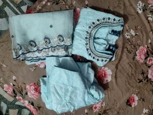 Sky blue Salwar suit