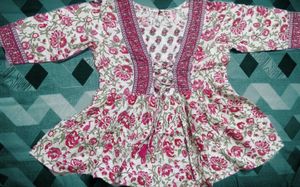 Boho Floral Print Tunic Top