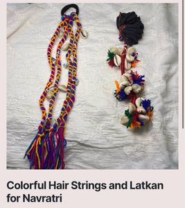 Navratri Hair Accessories: Latkan & Strings