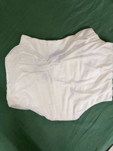 White Ruched Bandeau Top