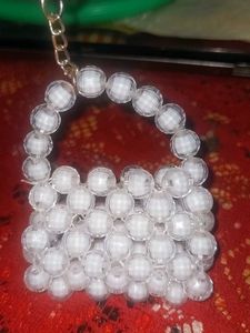 Beaded Bag Keychain