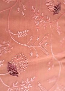 💃💃New Elegant Embroidered Peach Saree