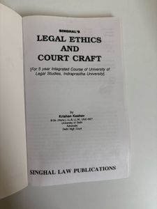 Legal Ethics Book