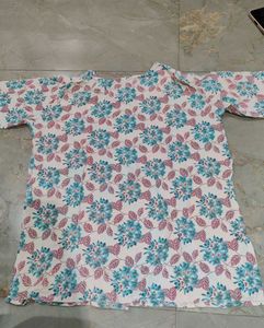 Floral Print Kurta