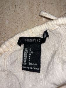 Forever 21 White Lace Tank Top