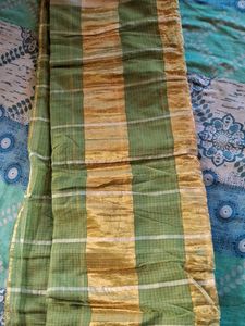Today Offer! Olive Green Beautiful Saree
