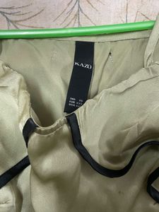 Olive Green Cold Shoulder Top