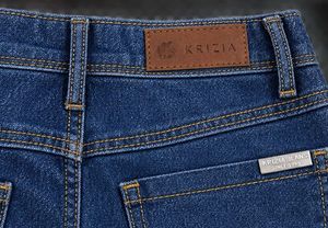 Women's Dark Wash Denim Shorts with Star Detail