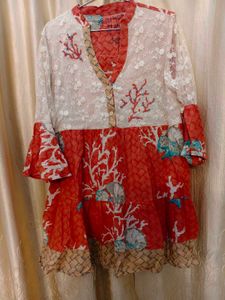 Floral Print Kurta