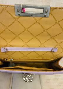 Lilac Quilted Crossbody Bag