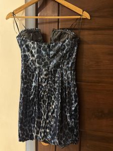 Sparkly Leopard Print Mini Dress