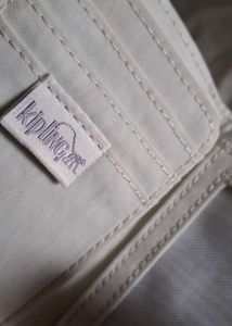 Kipling Wallet - Cream and zara genuine leather  c