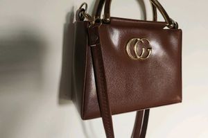 Chic Brown Top Handle Handbag