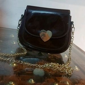 Brown color , heartshape lock medium si