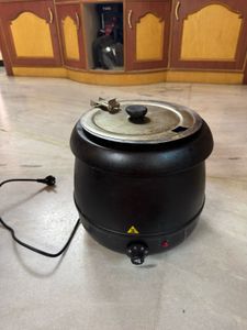 New Hotel steel soup tureen or kettle 400w black.