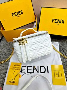 FENDI**FF MONOGRAM QUILTED VANITY NAPPA BAG*