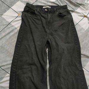 zudio black wide leg Jeans