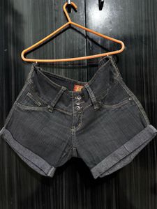 Women's Cuffed Denim Shorts