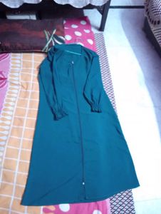 Elegant Dark Green Abaya