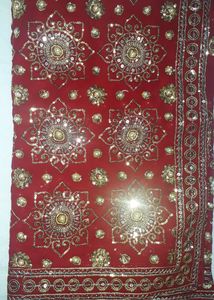 Brand New Red Colour Saree