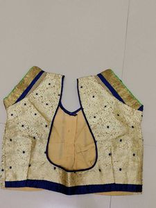 Elegant Gold Brocade Blouse