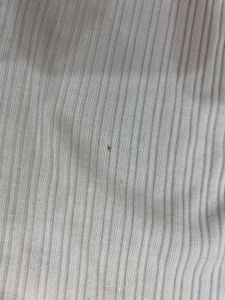 H&amp;M White Ribbed Crop Top
