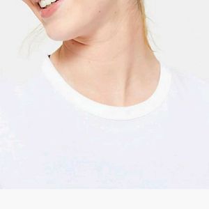 Classic White Crew Neck T-Shirt
