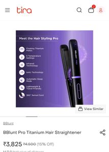 BBlunt Pro Titanium Hair Straightener