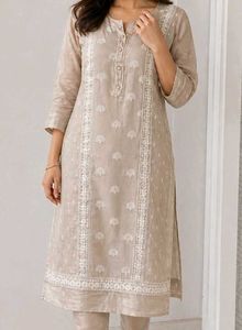 Elegant Embroidered tissue Kurta