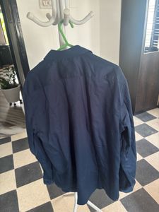 Men's Navy Blue Casual Shirt Louis phiippe