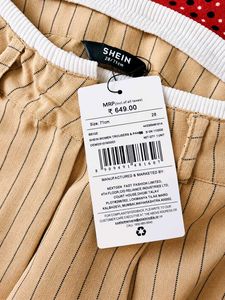 Striped Wide-Leg Trousers