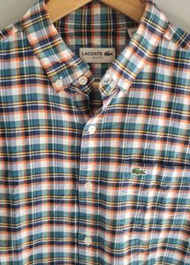 Lacoste Plaid Button-Down Shirt