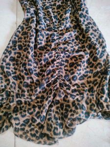Leopard Print Ruffle Dress 🍂💫
