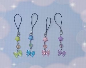 Cute Star & Bow Phone Charms