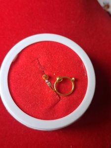 Gold Nose Ring with Stones
