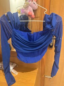 Blue Corset Top
