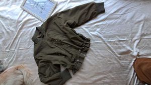 Olive Green Bomber Jacket