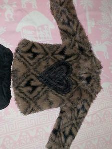 Cute Fuzzy Winter 2-Piece Set for Baby (9m-18m)