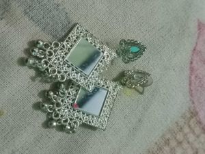 Exquisite Mirror Work Earrings