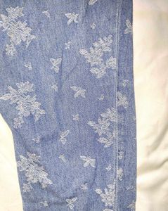 embroidered jeans