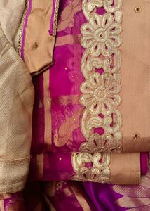 fancy Organza Gold Shining saree
