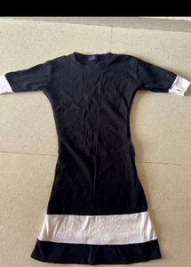 Chic Black &amp; White Striped Dress