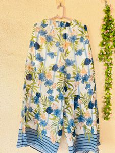 Bohemian Floral Print Palazzo Pants