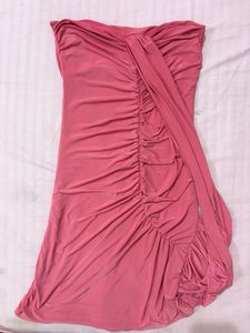 Hot Pink Backless Ruched Mini Dress 💖