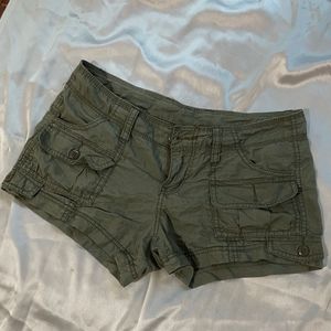 Green mini Y2K Cargo Shorts