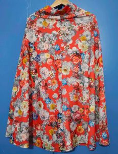 Chic Floral Print Midi Skirt