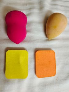 Oval Foundation Brush And Sponge Set