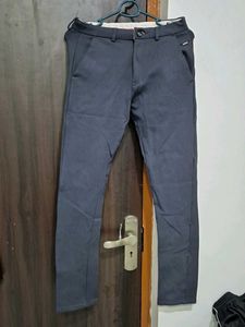 Men's Dark Grey Slim Fit Chinos